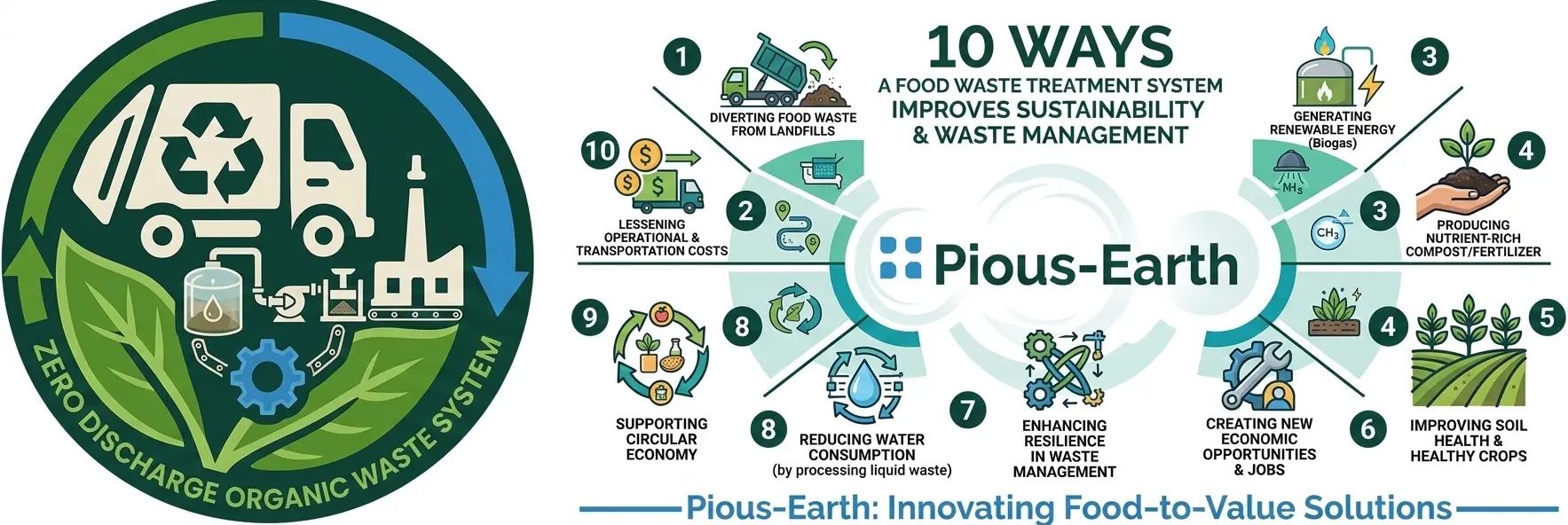 10 Ways a Food Waste Treatment System Improves Sustainability and Waste Management